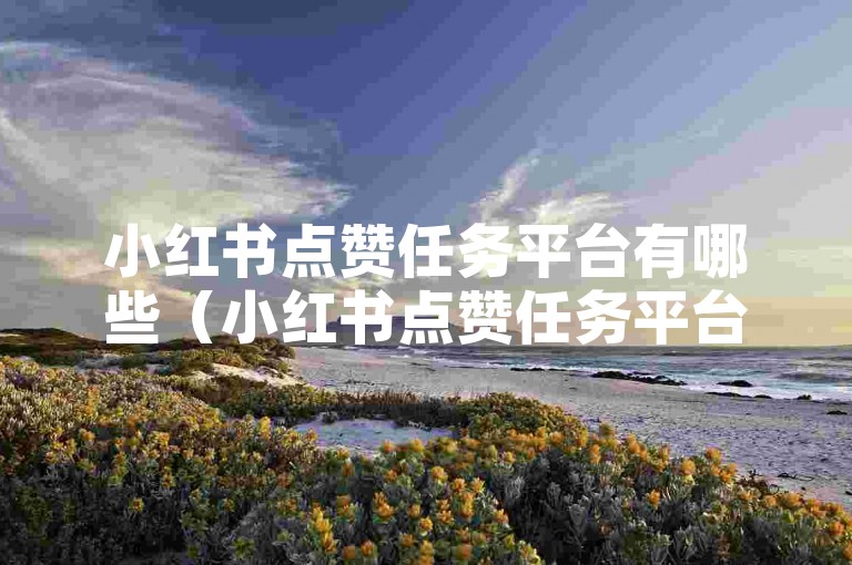 小红书点赞任务平台有哪些（小红书点赞任务平台汇总）