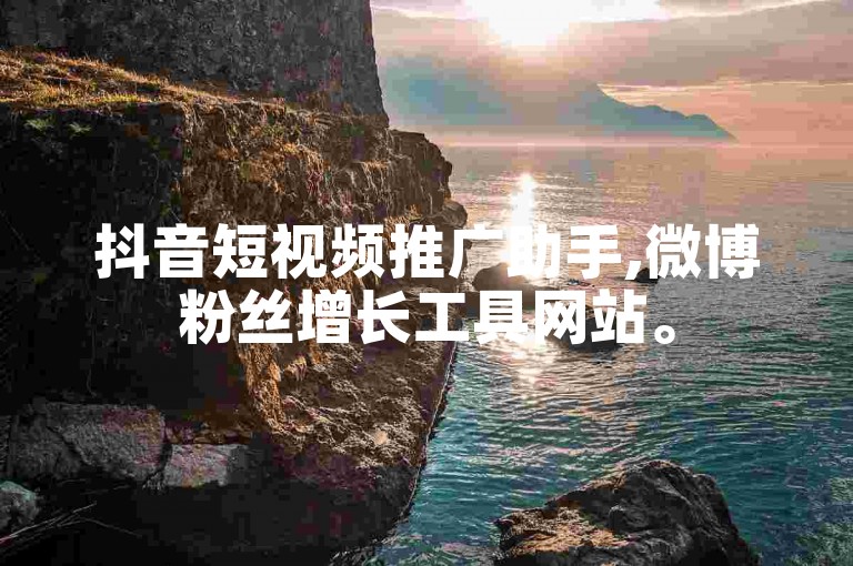 抖音短视频推广助手,微博粉丝增长工具网站。