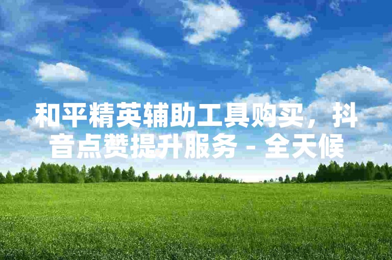 和平精英辅助工具购买，抖音点赞提升服务 - 全天候自助服务平台 - 在线下单便捷系统。