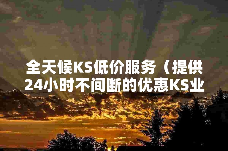 全天候KS低价服务（提供24小时不间断的优惠KS业务）