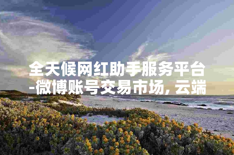 全天候网红助手服务平台-微博账号交易市场, 云端购物体验-即刻在线选购