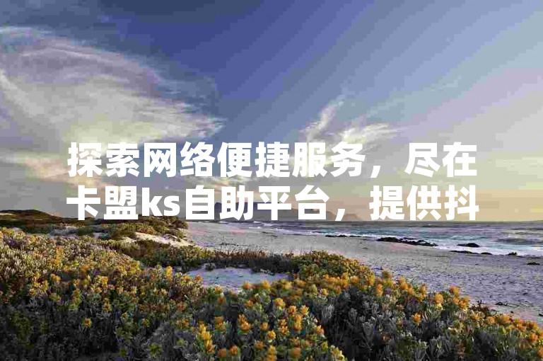 探索网络便捷服务，尽在卡盟ks自助平台，提供抖音特惠下单与QQ点赞服务。