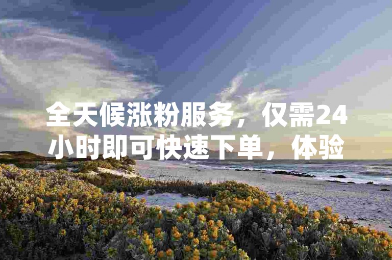 全天候涨粉服务，仅需24小时即可快速下单，体验梓豪网络的dy快手业务低价自助平台，详解独家下单流程，助您再战江湖。