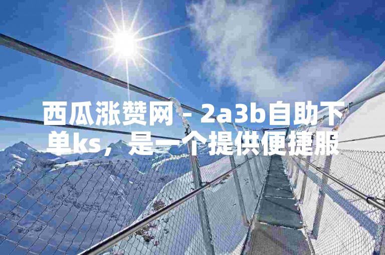 西瓜涨赞网 - 2a3b自助下单ks，是一个提供便捷服务的平台。