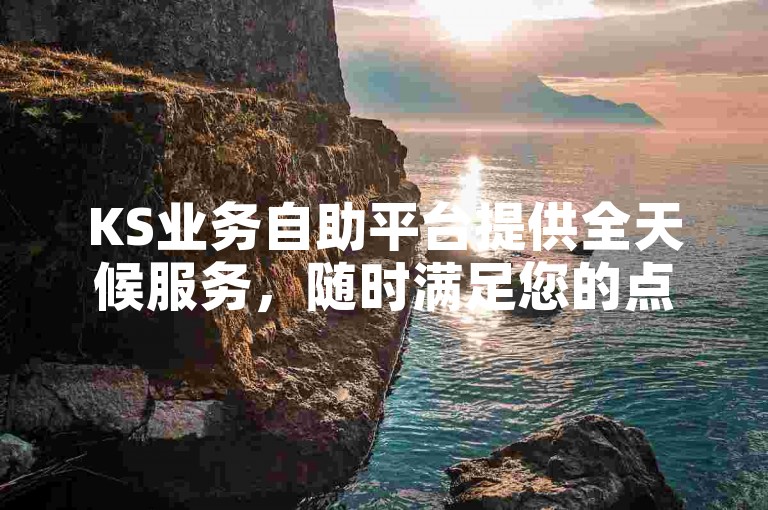 KS业务自助平台提供全天候服务，随时满足您的点赞需求。