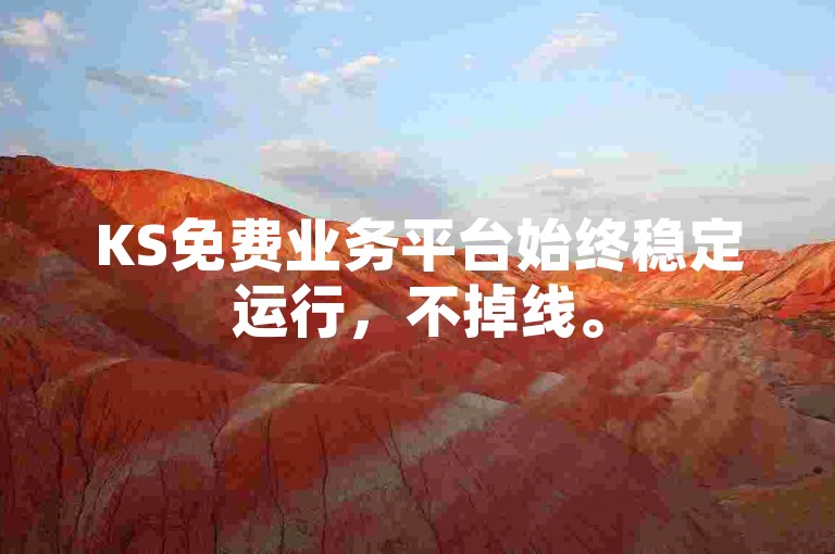 KS免费业务平台始终稳定运行，不掉线。