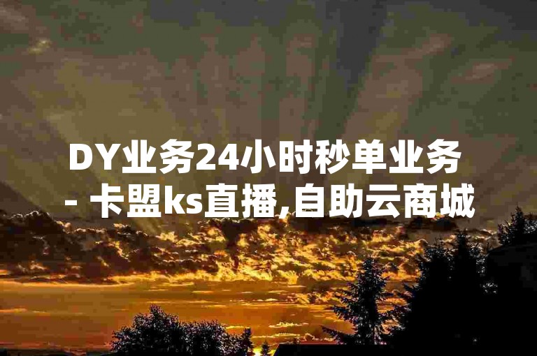 DY业务24小时秒单业务 - 卡盟ks直播,自助云商城dy下单是否可靠呢？