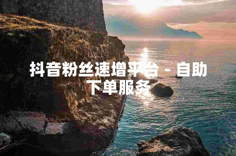 抖音粉丝速增平台 - 自助下单服务