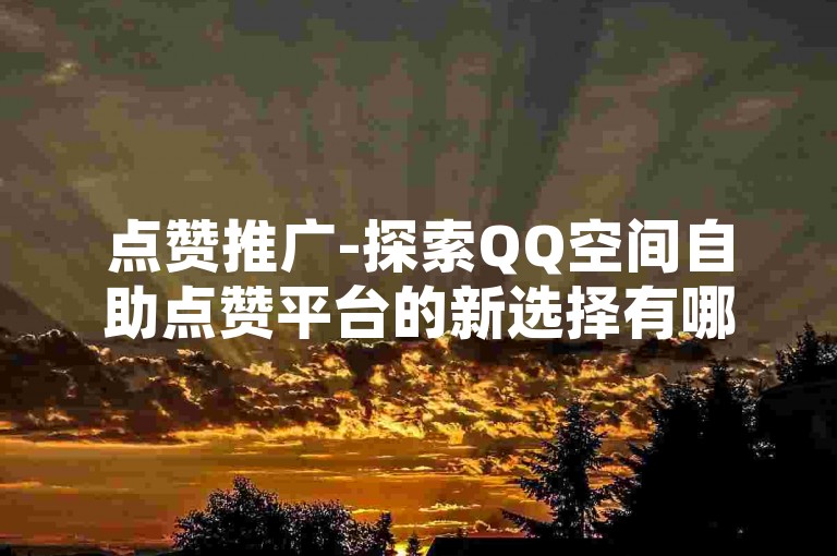 点赞推广-探索QQ空间自助点赞平台的新选择有哪些？
