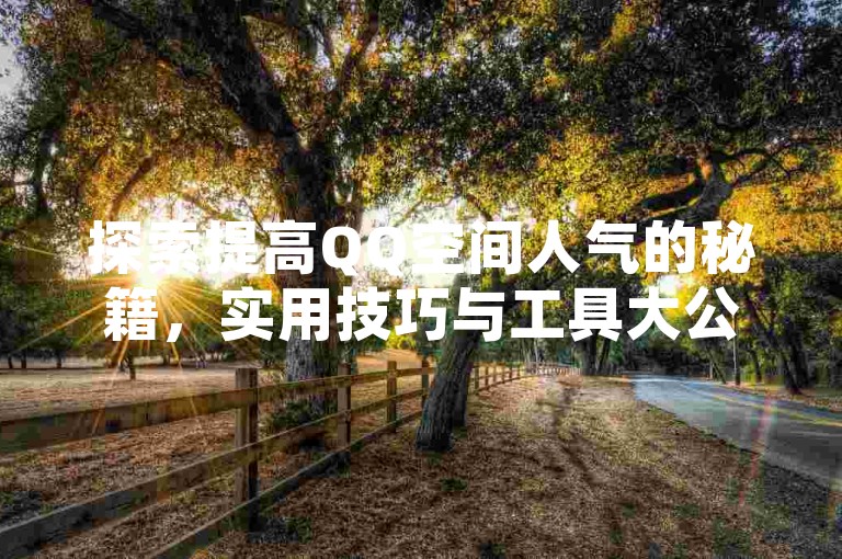探索提高QQ空间人气的秘籍，实用技巧与工具大公开，助你2025年轻松成为社交达人！