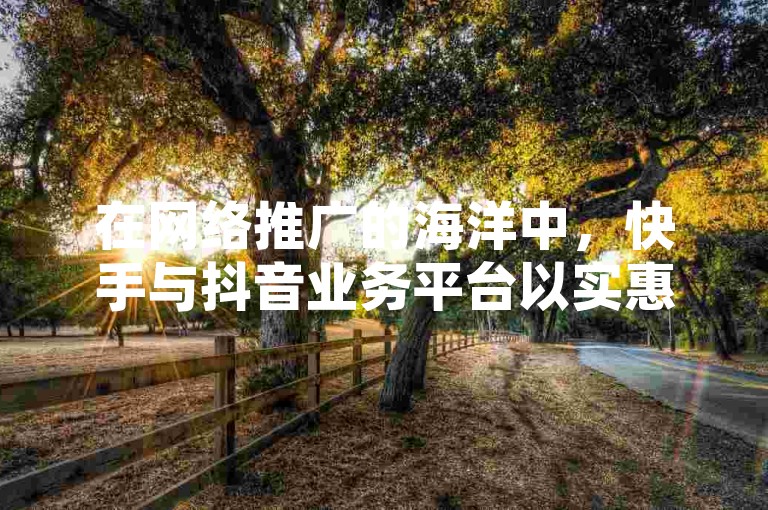 在网络推广的海洋中，快手与抖音业务平台以实惠的价格吸引着众多寻求快速增粉的用户，其中不乏提供1元涨万粉、0.3元获一万粉丝量以及承接点赞任务的诱人服务。