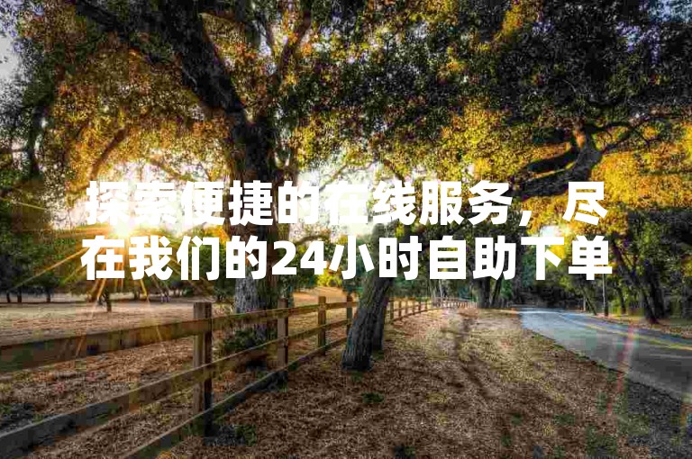 探索便捷的在线服务，尽在我们的24小时自助下单系统，提供点赞购买与即时处理。