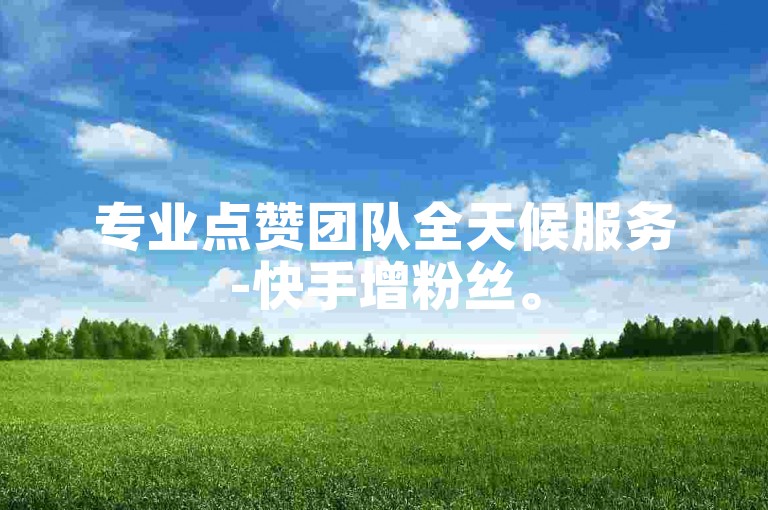 专业点赞团队全天候服务-快手增粉丝。