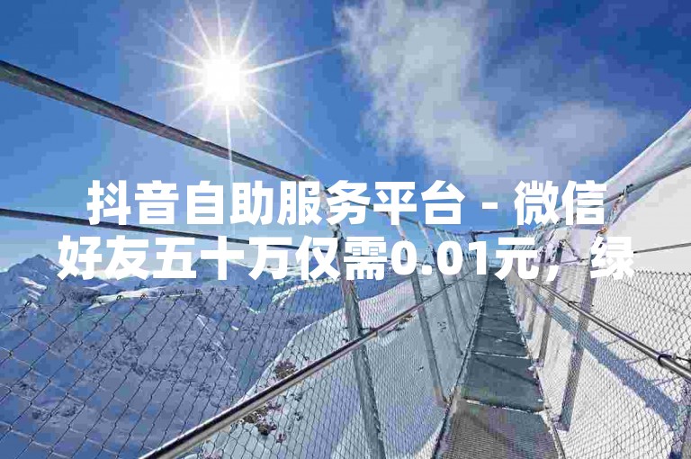 抖音自助服务平台 - 微信好友五十万仅需0.01元，绿野仙踪般的家居装饰设计网。