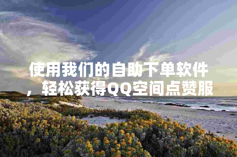 使用我们的自助下单软件，轻松获得QQ空间点赞服务，享受低价优惠。