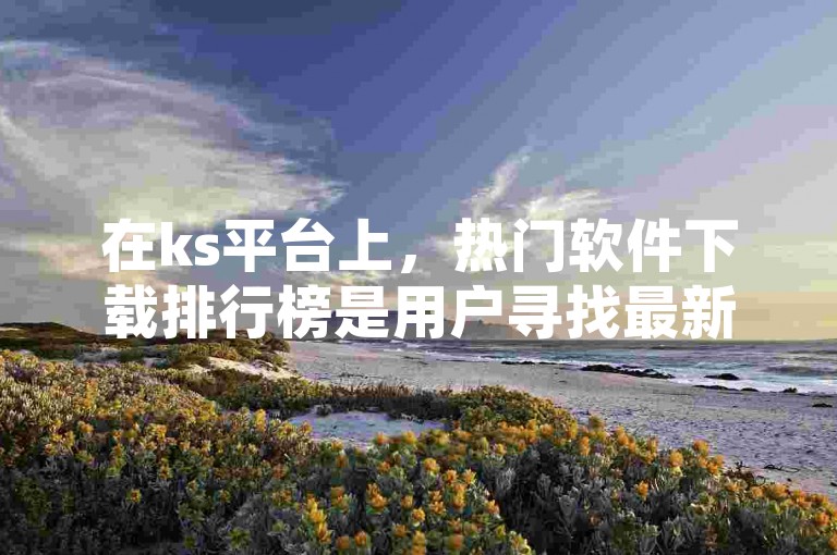 在ks平台上，热门软件下载排行榜是用户寻找最新流行应用的重要参考。