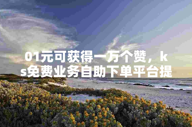 01元可获得一万个赞，ks免费业务自助下单平台提供便捷服务。
