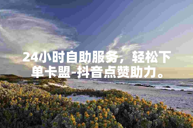 24小时自助服务，轻松下单卡盟-抖音点赞助力。