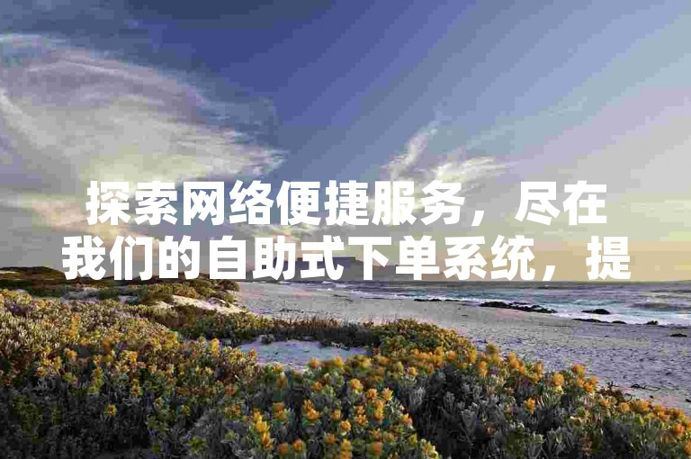 探索网络便捷服务，尽在我们的自助式下单系统，提供专业快速的社交互动支持，包括QQ空间点赞等服务。