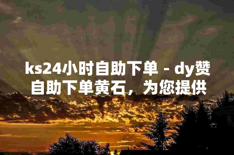 ks24小时自助下单 - dy赞自助下单黄石，为您提供便捷的在线服务体验。