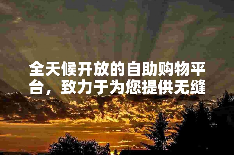 全天候开放的自助购物平台，致力于为您提供无缝、经济且迅速的购物体验。