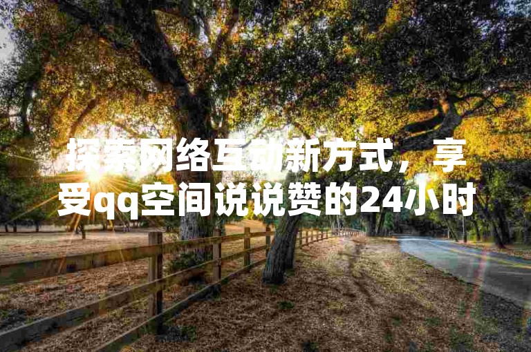 探索网络互动新方式，享受qq空间说说赞的24小时自助服务，让你的社交圈更加精彩。