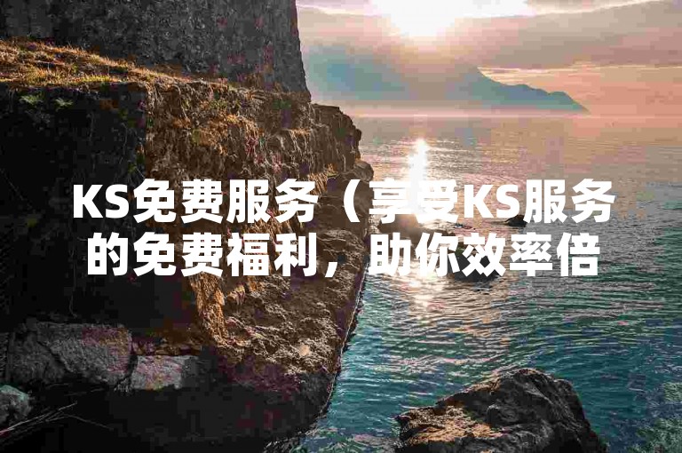 KS免费服务（享受KS服务的免费福利，助你效率倍增）