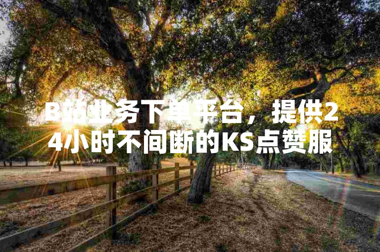 B站业务下单平台，提供24小时不间断的KS点赞服务，是全网领先的自动下单平台，QQ动态自动秒赞功能震撼上线，带来前所未有的便捷体验。