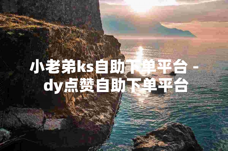 小老弟ks自助下单平台 - dy点赞自助下单平台