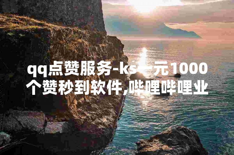 qq点赞服务-ks一元1000个赞秒到软件,哔哩哔哩业务自助平台