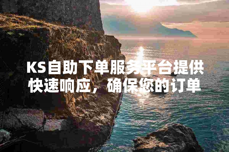 KS自助下单服务平台提供快速响应，确保您的订单瞬间处理！