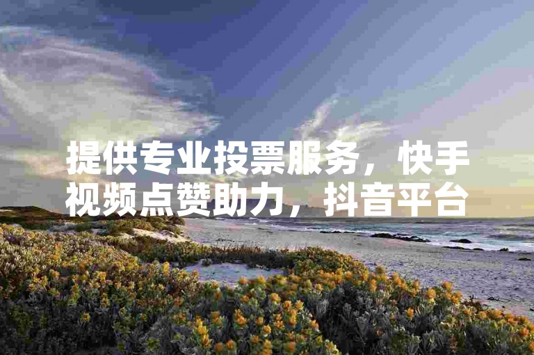 提供专业投票服务，快手视频点赞助力，抖音平台0.5元即可获得100赞。