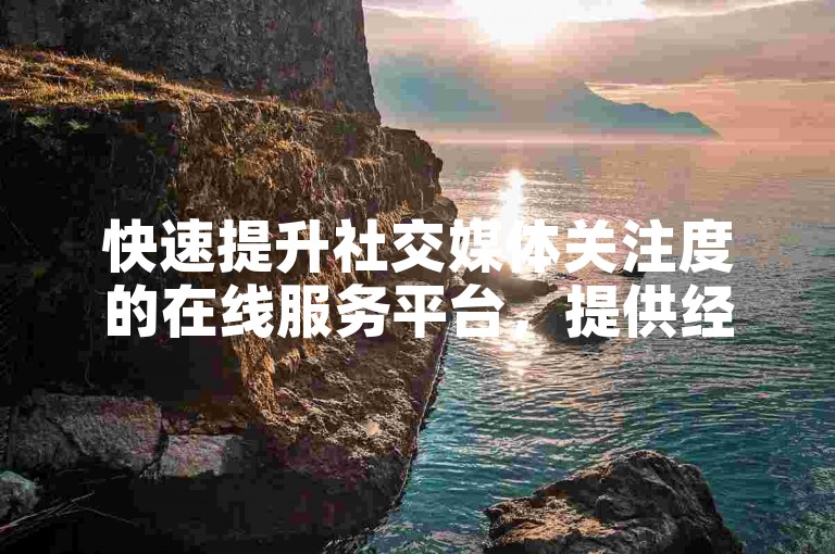 快速提升社交媒体关注度的在线服务平台，提供经济实惠的粉丝增长方案。