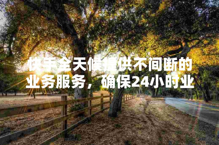 快手全天候提供不间断的业务服务，确保24小时业务持续运作。