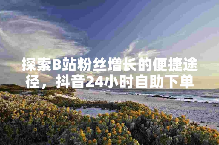 探索B站粉丝增长的便捷途径，抖音24小时自助下单服务——快手账号交易专区，提供10元一个的抖音新号购买选项。