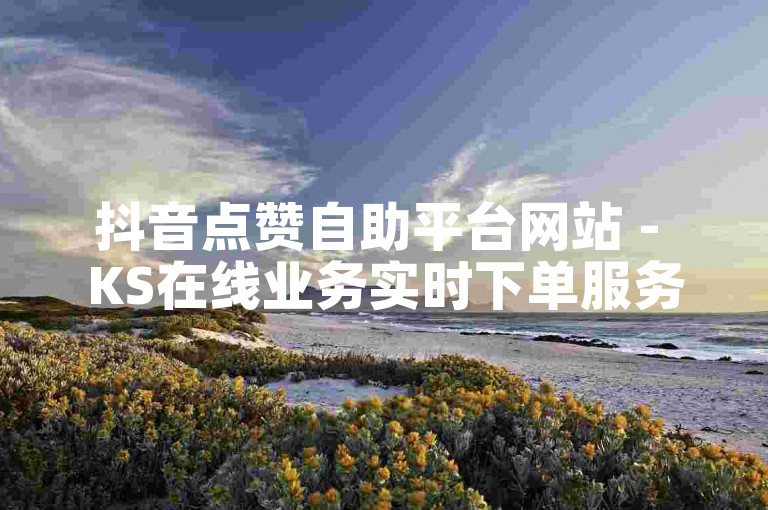 抖音点赞自助平台网站 - KS在线业务实时下单服务。