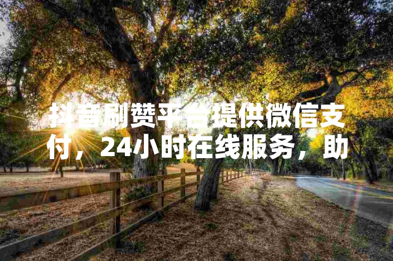 抖音刷赞平台提供微信支付，24小时在线服务，助力提升空间访客量。