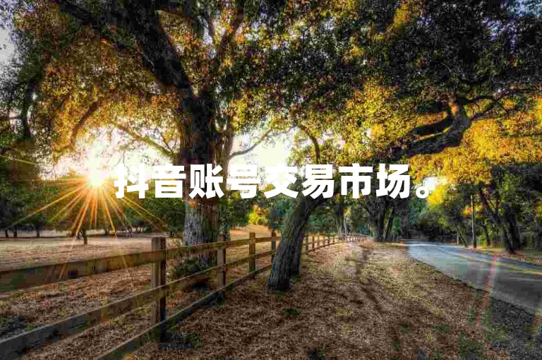 抖音账号交易市场。