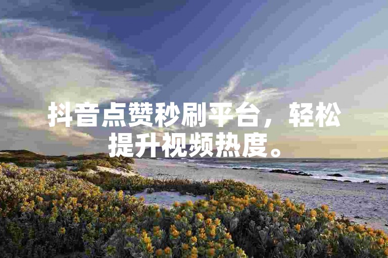 抖音点赞秒刷平台，轻松提升视频热度。