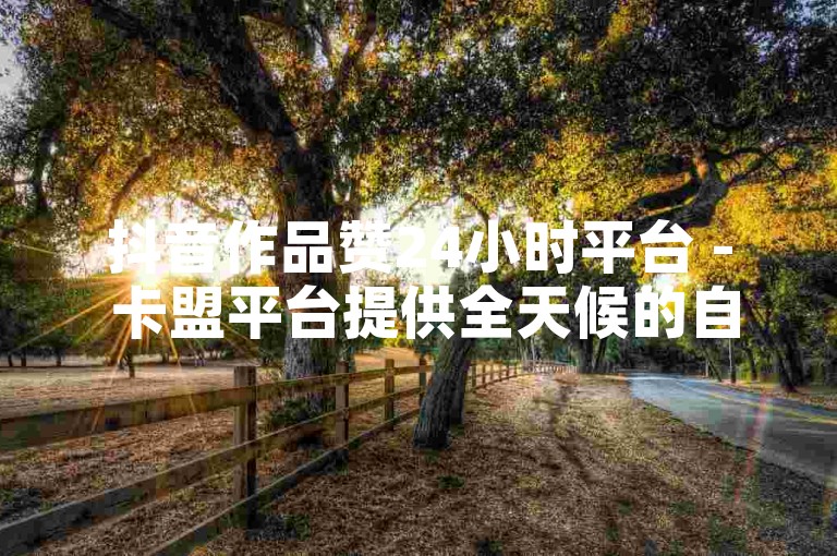抖音作品赞24小时平台 - 卡盟平台提供全天候的自助下单服务，确保您以最优惠的价格获得所需的点赞数。