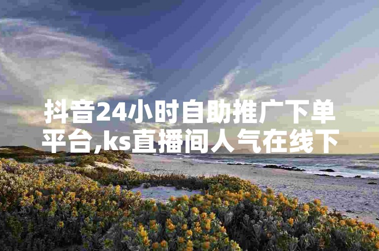 抖音24小时自助推广下单平台,ks直播间人气在线下单