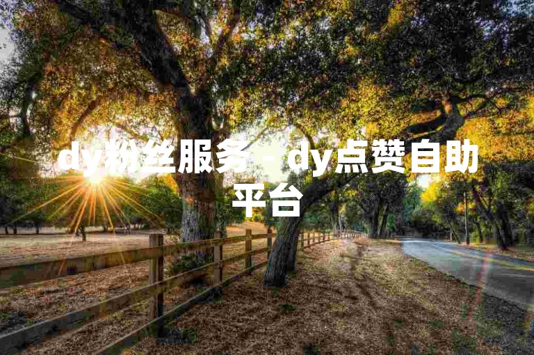 dy粉丝服务 - dy点赞自助平台