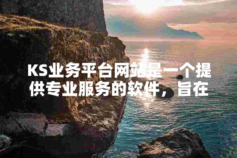 KS业务平台网站是一个提供专业服务的软件，旨在帮助用户高效管理业务流程。