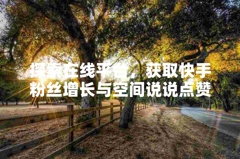 探索在线平台，获取快手粉丝增长与空间说说点赞服务。