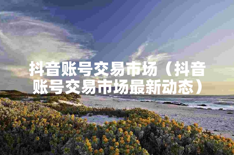 抖音账号交易市场（抖音账号交易市场最新动态）