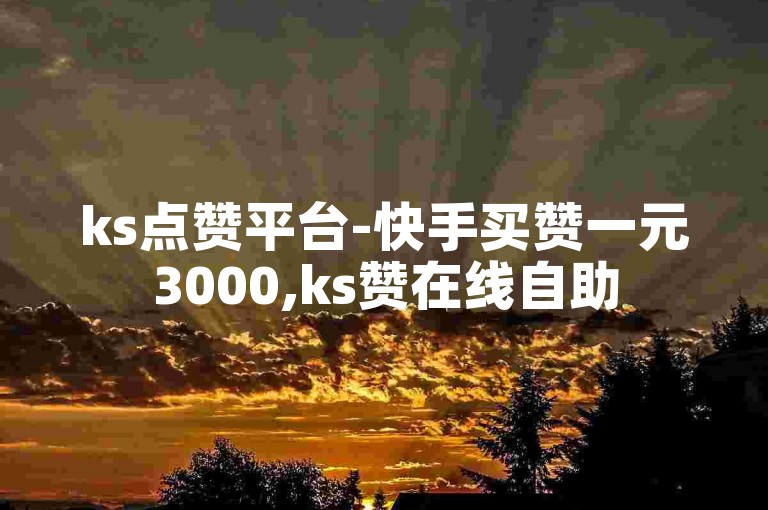 ks点赞平台-快手买赞一元3000,ks赞在线自助