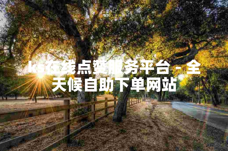ks在线点赞服务平台 - 全天候自助下单网站