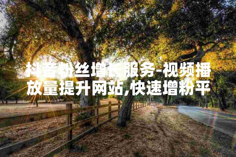 抖音粉丝增长服务-视频播放量提升网站,快速增粉平台。