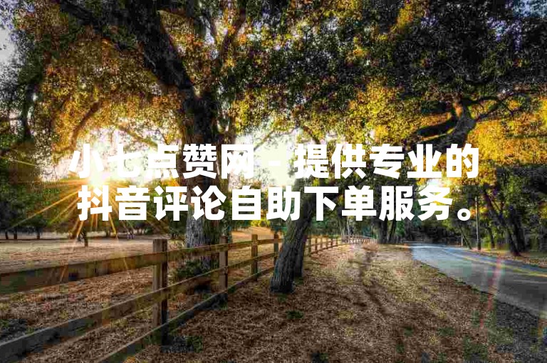 小七点赞网 - 提供专业的抖音评论自助下单服务。