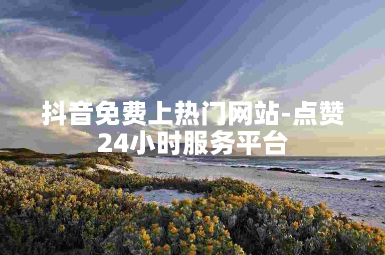抖音免费上热门网站-点赞24小时服务平台